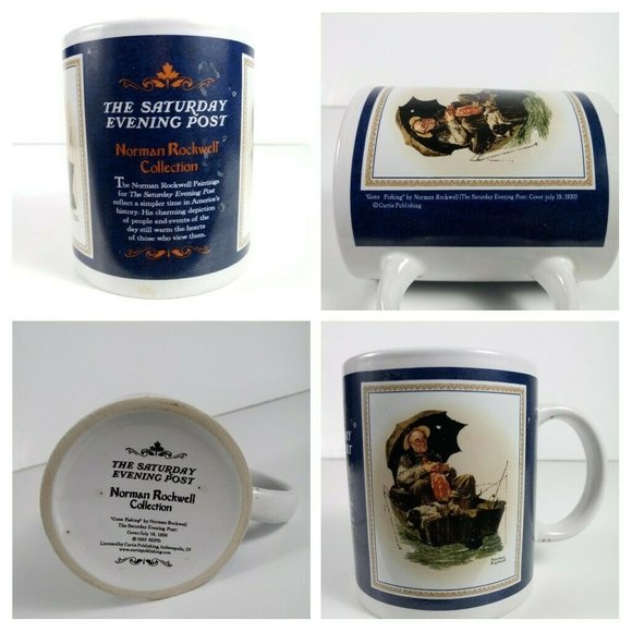 Norman Rockwell Coffee Mugs Collectible Prints The Saturday Evening Post - Picture 9 of 15